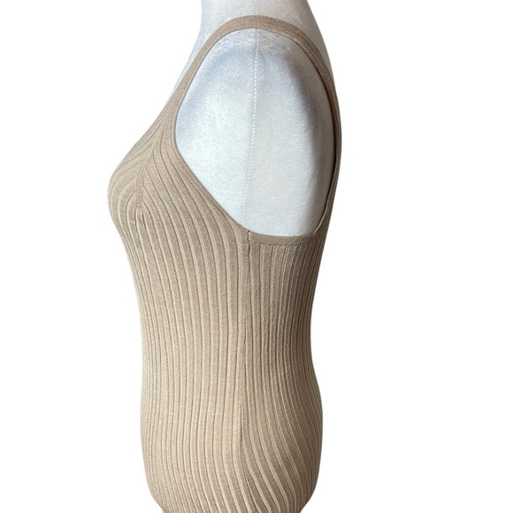 Mod Ref ribbed maxi dress, color tan, bodycon, minimalist size Small, NWOT - Picture 5 of 11